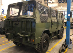 Iveco WM90 montaggio telone mimetico